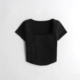 Poshoot Aria Solid Crop Top