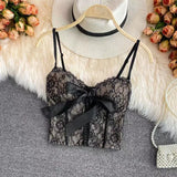 Poshoot Korean Fashion Corset Sexy Shirt Floral Lace Blouses Hollow Out Slim Tees Vest for Female Y2k Crop Tops Women 2022 Summer Chic