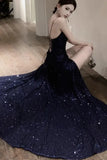 Poshoot Christmas Thanksgiving Gifts  Luxury Sequined Backless Maxi Dress