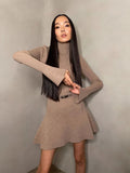 Poshoot Blissful Bulwark A-Line Sweater Dress