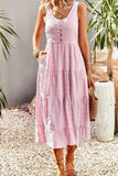 Poshoot Christmas Thanksgiving Gifts  Sleeveless Boho Maxi Dress