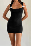 Poshoot Christmas Thanksgiving Gifts  Elegant Sleeveless Bodycon Mini Dress