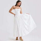 Poshoot Maura Classic White Flare Dress