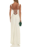 Poshoot Christmas Thanksgiving Gifts  Elegant Sleeveless Backless Split Maxi Dress