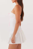 Poshoot Christmas Thanksgiving Gifts  Sleeveless Strapless A-Line Mini Dress