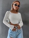 Poshoot Coralie Waffle Knit Crop Top