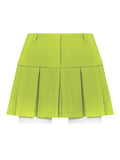 Poshoot Cropped Blazer And Pleated Mini Skirt Set