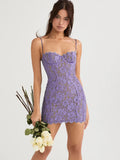 Poshoot Euphoric Lace Delight Mini Dress