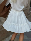 Poshoot Lily Lace Ruffle Mini Dress