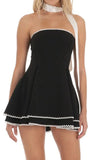 Poshoot Christmas Thanksgiving Gifts  Elegant Strapless A-Line Mini Dress