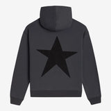 Poshoot Retro Gothic Oversized Hoodie Women Y2K Star Graphic Pullover Sweatshirt with Pocket Aesthetic Preppy Crewneck Jacket Streetwear