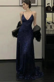 Poshoot Christmas Thanksgiving Gifts  Luxury Sequined Backless Maxi Dress