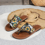 Poshoot-Women's Flip Flops Summer Footwear Casual Flat Fashion Elegant Home Slippers Beach Hot Shoes Designer Big Size Promotion