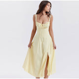 Poshoot Helen High Split Dress