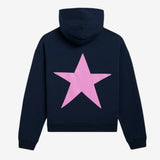 Poshoot Retro Gothic Oversized Hoodie Women Y2K Star Graphic Pullover Sweatshirt with Pocket Aesthetic Preppy Crewneck Jacket Streetwear