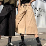 Poshoot 2024 Harajuku Long Skirt Pants Women Elastic Waist Oversized Cargo Pants Woman Summer Streetwear Wide Leg Trousers Female