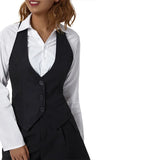 Poshoot Women's Dressy Waistcoat Racerback Button Vest Jacket Vintage Steampunk Sleeveless Tuxedo Suit Vest Crop Tank Top