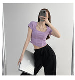 Poshoot Aria Solid Crop Top