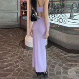 Poshoot One Shoulder Solid Cami Crop Top Long Hollow Skirt Women'S Sets Elegant Eveing Party Club Casual Clothes Wholesale Summer