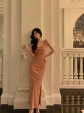 Poshoot French Sheath Jewel Pink Pleated Prom Dresses Birthday Outfits Evening Gown SD790