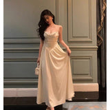 Poshoot Elegant A Line Spaghetti Straps Long Prom Dresses Birthday Outfits Evening Gown SD984