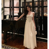 Poshoot Elegant A Line Spaghetti Straps Long Prom Dresses Birthday Outfits Evening Gown SD984