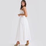 Poshoot Maura Classic White Flare Dress