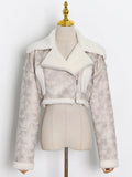 Poshoot Cropped Fur Lining Biker Jacket