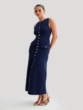 Poshoot Arie Knitted Midi Dress