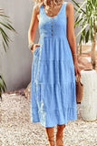 Poshoot Christmas Thanksgiving Gifts  Sleeveless Boho Maxi Dress