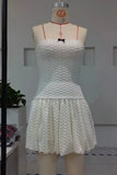 Poshoot Christmas Thanksgiving Gifts  Sleeveless Strapless A-Line Lace Mini Dress