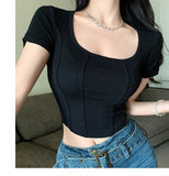 Poshoot Aria Solid Crop Top