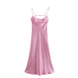 Poshoot Petite Petals Split Slip Dress