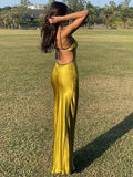 Poshoot Backless Elegant Stunner Maxi Dress