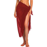 Poshoot Womens Beach Long&Short Short Skirt Sarong Swimsuit Coverups Summer Bikini Wrap Sheer Scarf for Swimwear Cover-ups