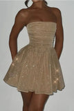 Poshoot Christmas Thanksgiving Gifts  Shiny Sequin Mini Dress