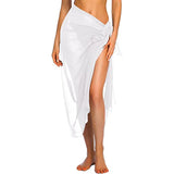 Poshoot Womens Beach Long&Short Short Skirt Sarong Swimsuit Coverups Summer Bikini Wrap Sheer Scarf for Swimwear Cover-ups