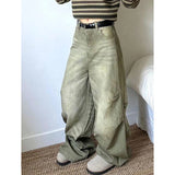 Poshoot-Harajuku Jeans Wide Leg Punk Loose Casual Long Trousers Denim Winter Y2k Streetwear Fashion Women Cargo Baggy Pants Female