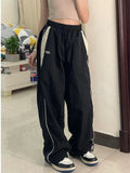 Poshoot Casual Baggy Pants Women Vintage Y2k Oversize Hip Hop Joggers Harajuku Streetwear BF Female Sweatpants Wide Leg Trousers