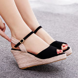 Poshoot Women Summer Shoes Female Wedges Sandals Platform High Heels