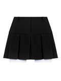 Poshoot Cropped Blazer And Pleated Mini Skirt Set