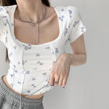 Poshoot Shea Floral Crop Top