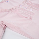 Poshoot-Sweet Pink Skinny Buttons Crop Top