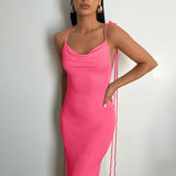 Poshoot Sean Backless Fishtail Long Dress