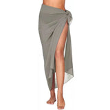 Poshoot Womens Beach Long&Short Short Skirt Sarong Swimsuit Coverups Summer Bikini Wrap Sheer Scarf for Swimwear Cover-ups