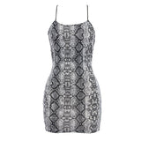 Poshoot Outfit Snakeskin Mini Dress