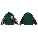 Poshoot Varsity Lettering Embroidery Jacket