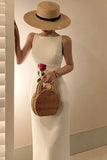 Poshoot Christmas Thanksgiving Gifts  Elegant Spaghetti Strap Midi Dress