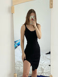 Poshoot Wincia Knitted Slit Bodycon Dress