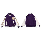 Poshoot Varsity Lettering Embroidery Jacket